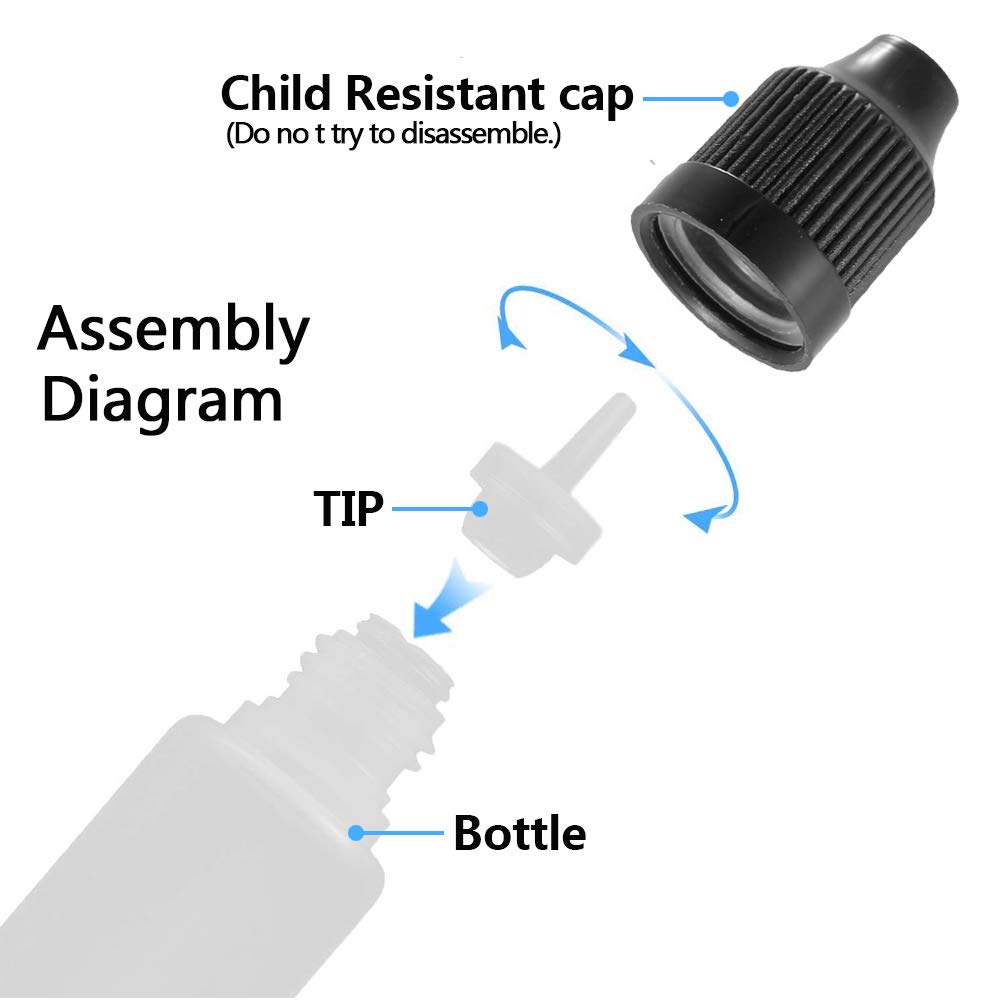 5Pcs 3ml-120ml LDPE Empty Plas - Water Bottle Blank reseña y precio