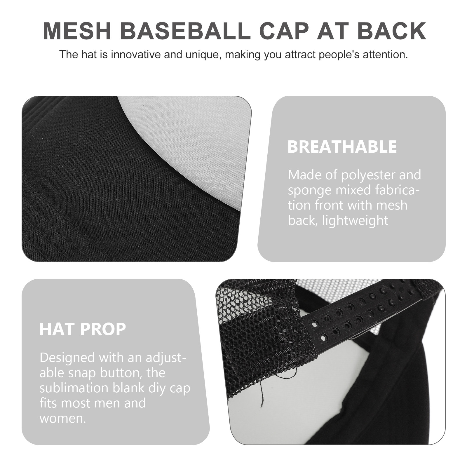 10Pcs DIY Blank Trucker Hat Me - Hat Sublimation Blank reseña y precio