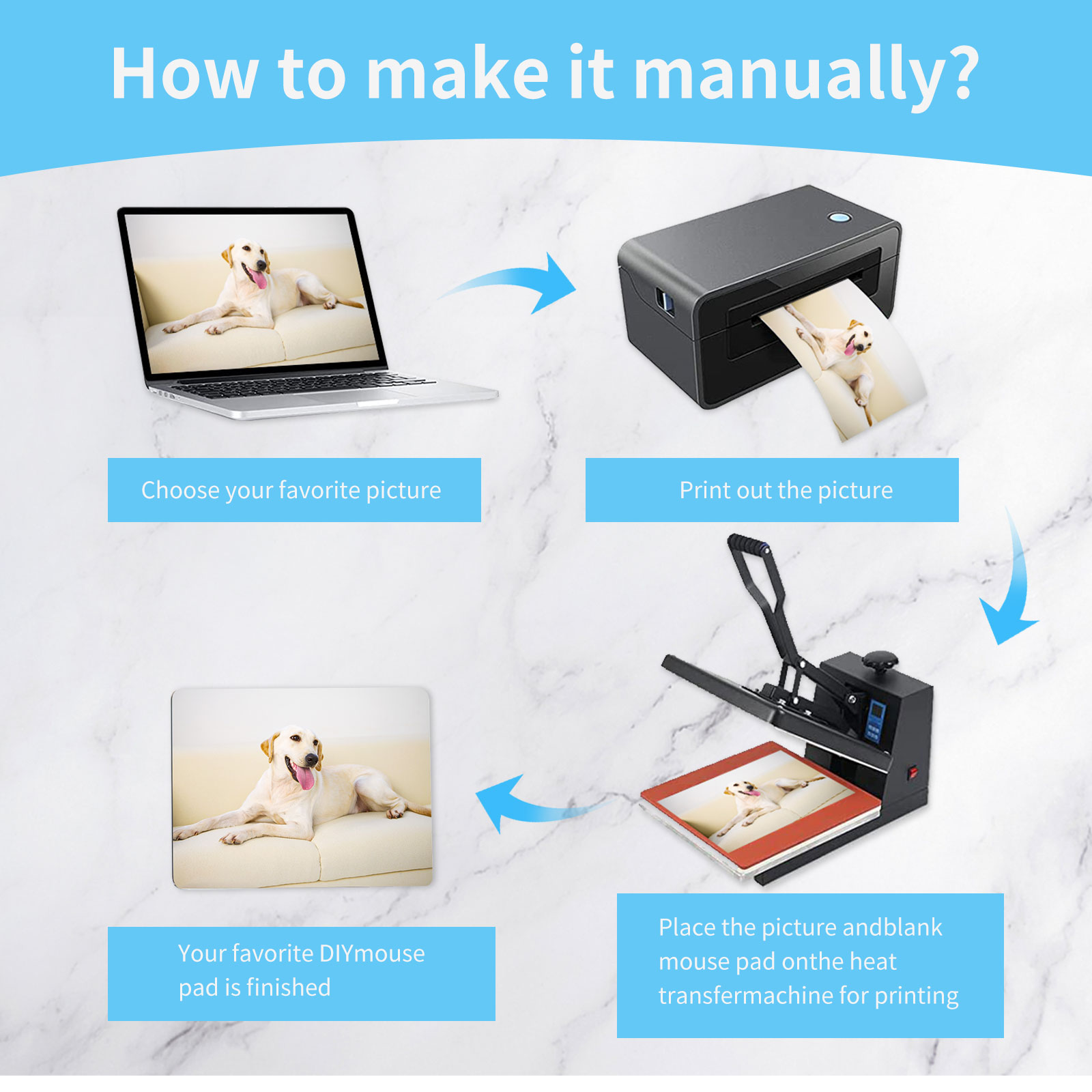 8pcs Sublimation Mouse Pad Bla - Mouse Pad Blank Sublimation reseña y precio