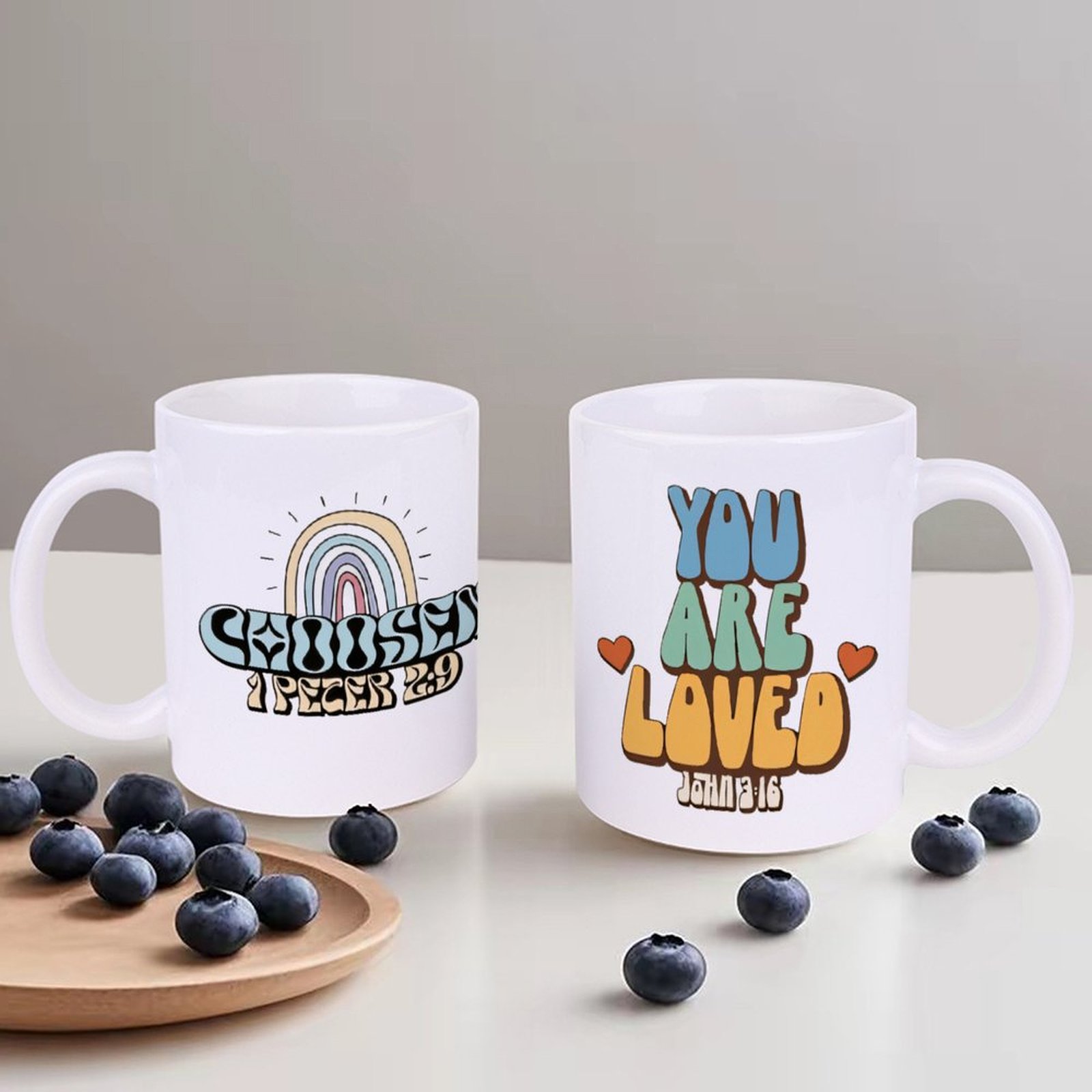 A Rainbow And A Rainbow With T - Sublimation Mug White reseña y precio