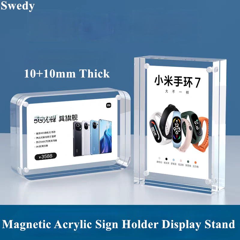5 PCS 90x55mm Magnetic Acrylic - Photo Acrylic Block reseña y precio