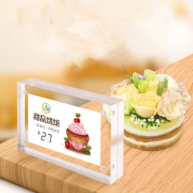 5 PCS 90x55mm Magnetic Acrylic - Photo Acrylic Block reseña y precio