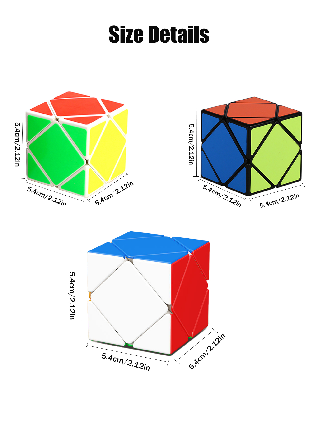 SENGSO Skewb Speed Cube Sticke - Puzzle Blank White reseña y precio