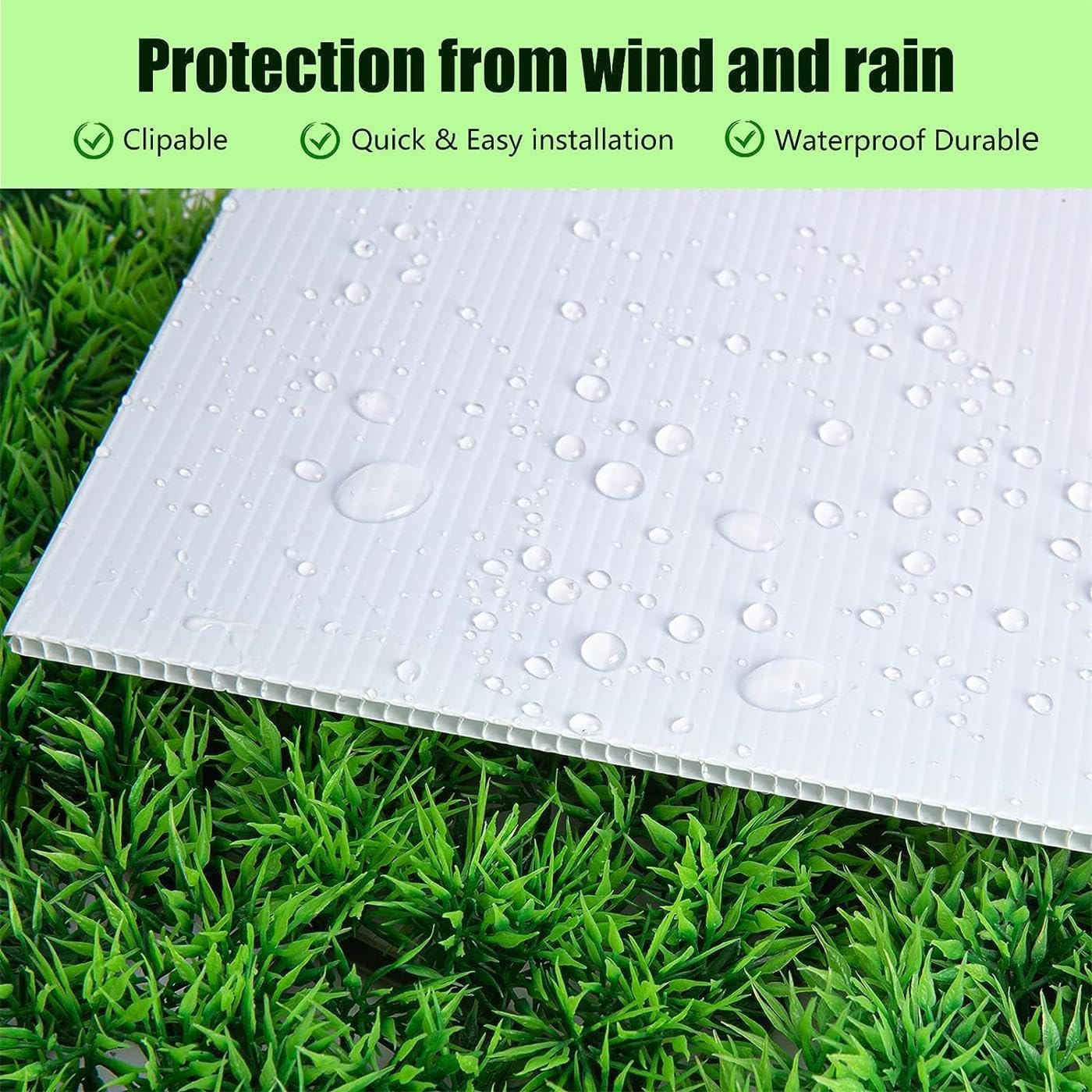6 Pack 24x18 White Blank Lawn  - Yard Sign Blank reseña y precio
