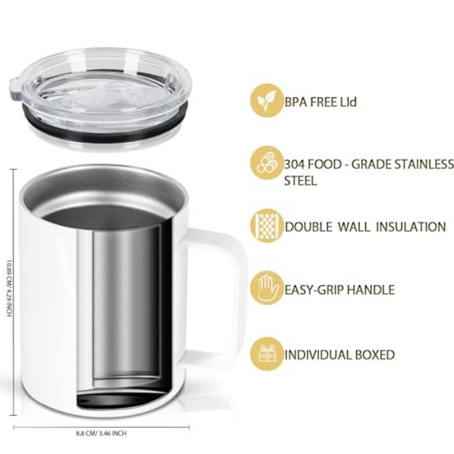 12 Oz Sublimation Coffee Mug B - Sublimation Mug White reseña y precio
