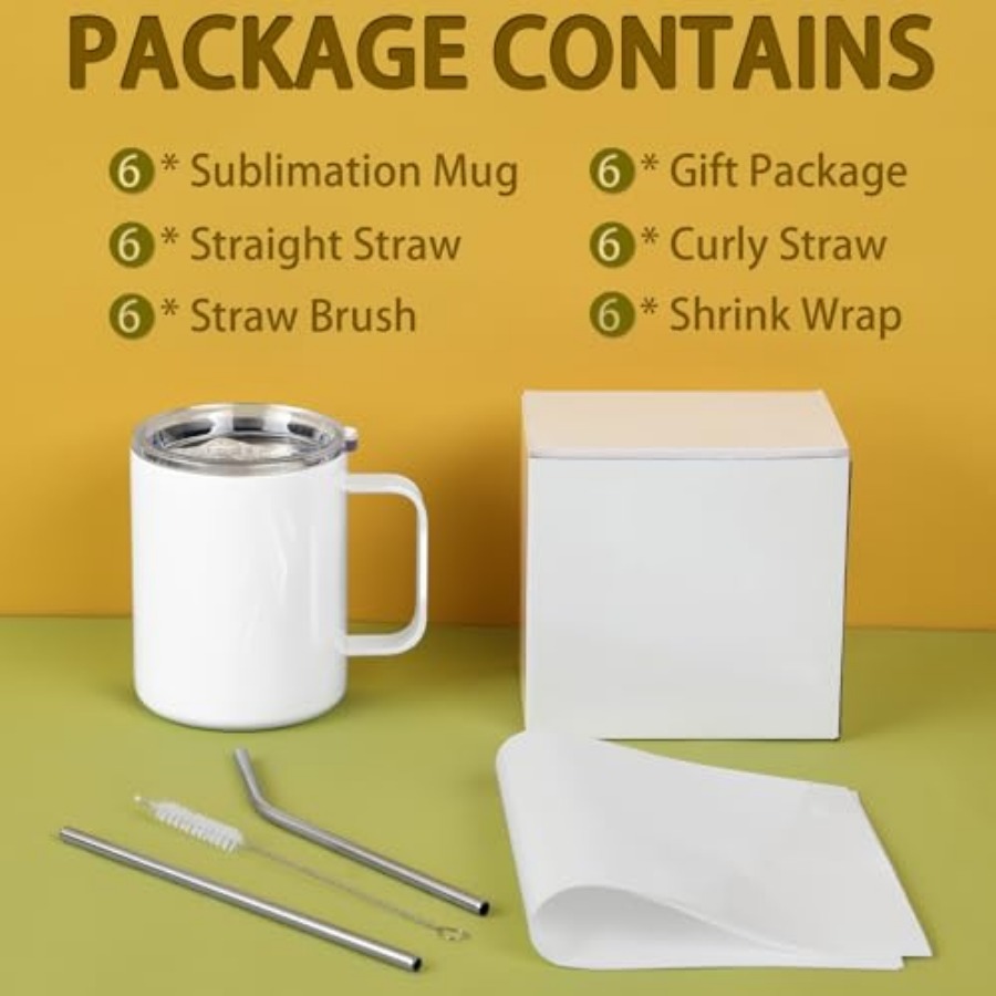 12 Oz Sublimation Coffee Mug B - Sublimation Mug White reseña y precio