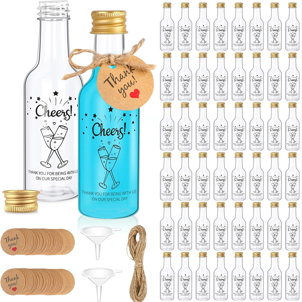50Pack Mini Liquor Bottles,1.7 - Water Bottle Blank reseña y precio