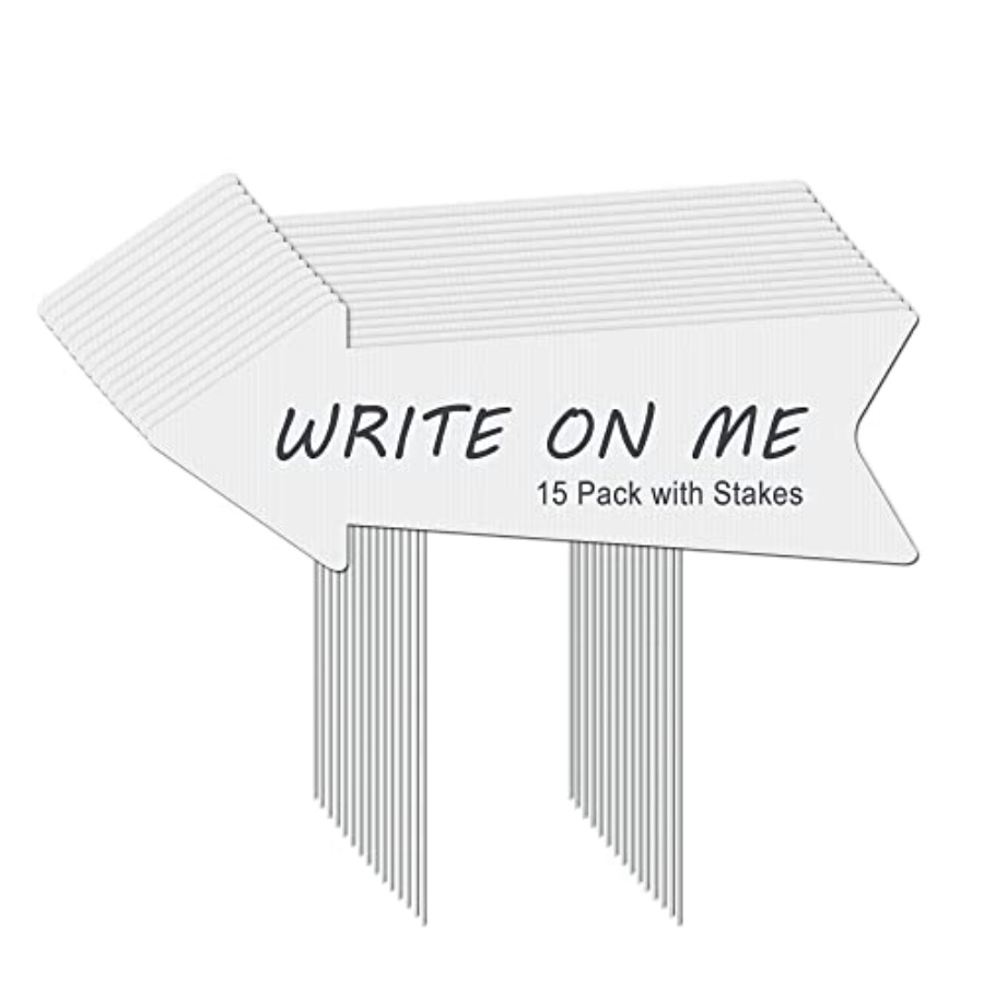 Blank Arrow Signs with Stakes  - Yard Sign Blank reseña y precio
