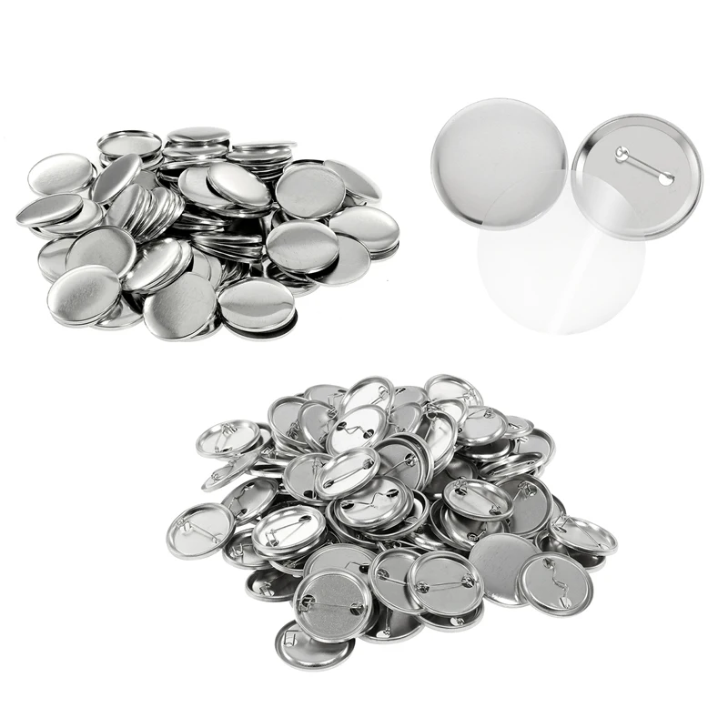 100Set Blank Badge Pin Button  - Button Badge Blank reseña y precio