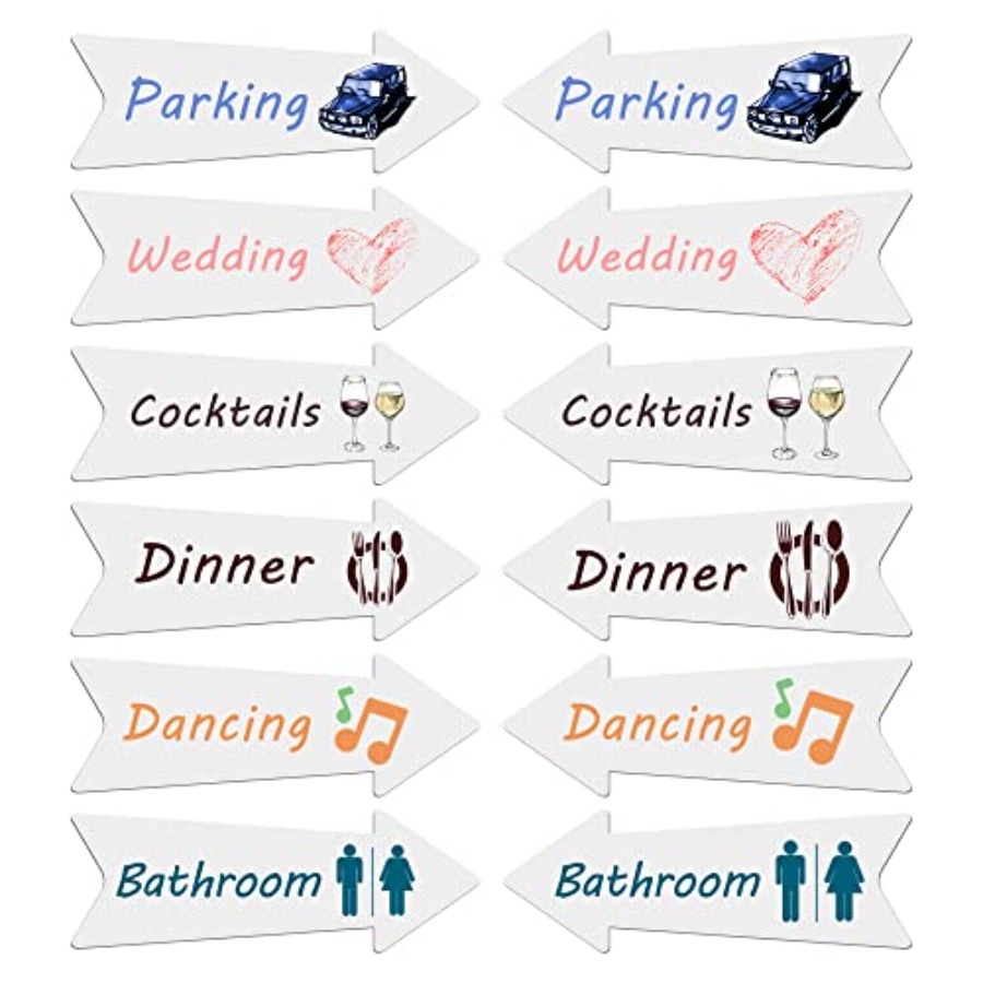 Blank Arrow Signs with Stakes  - Yard Sign Blank reseña y precio