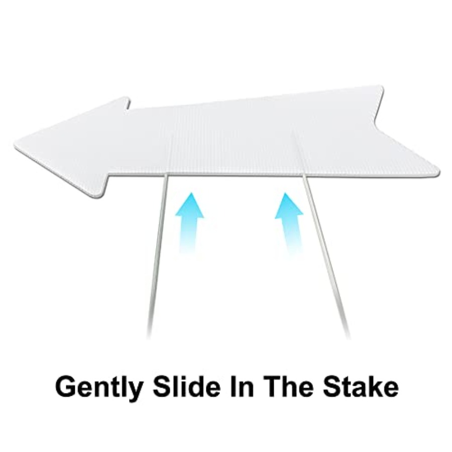 Blank Arrow Signs with Stakes  - Yard Sign Blank reseña y precio