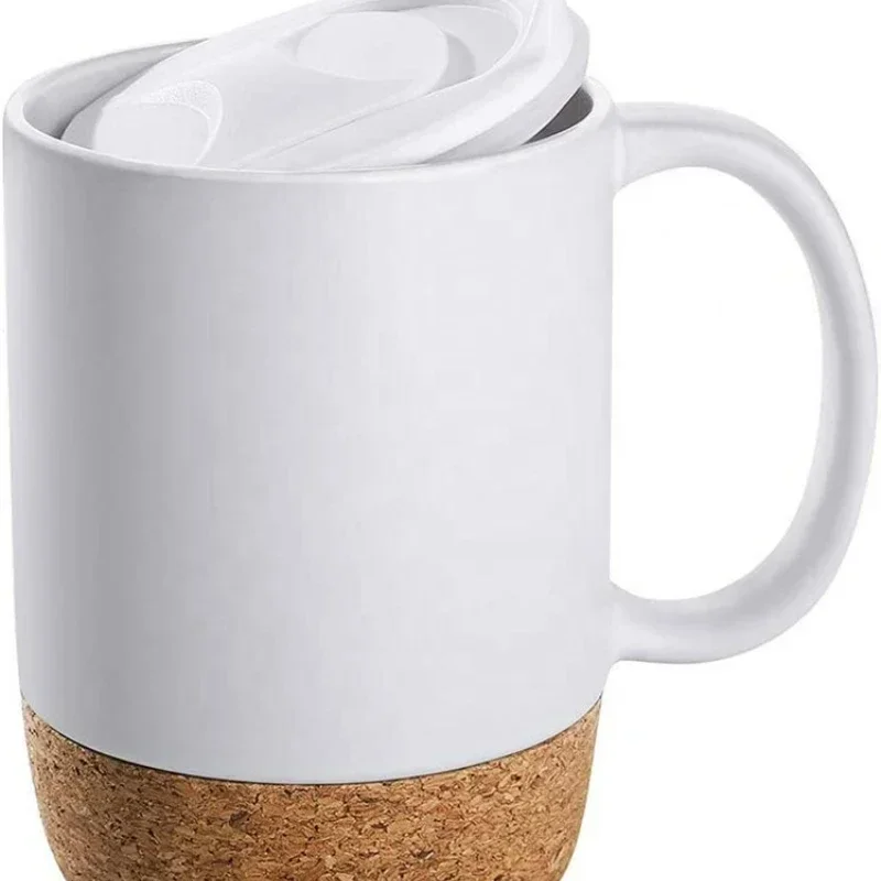 Coffee Mug with Cork Base Bott - Sublimation Mug White reseña y precio