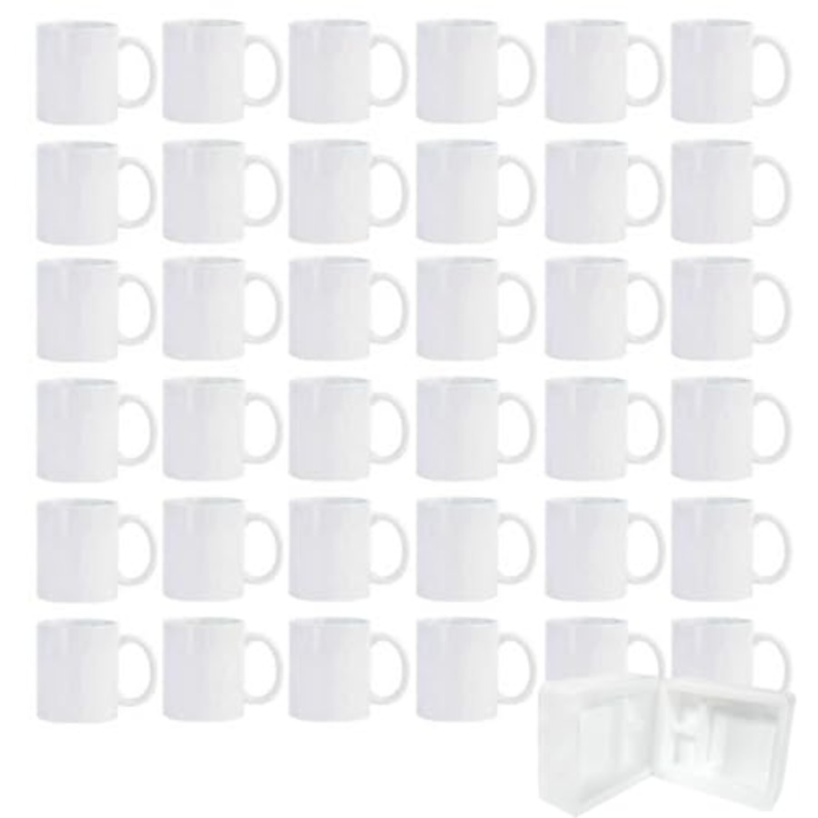 36pcs Sublimation Mugs 11oz Wh - Sublimation Mug White reseña y precio