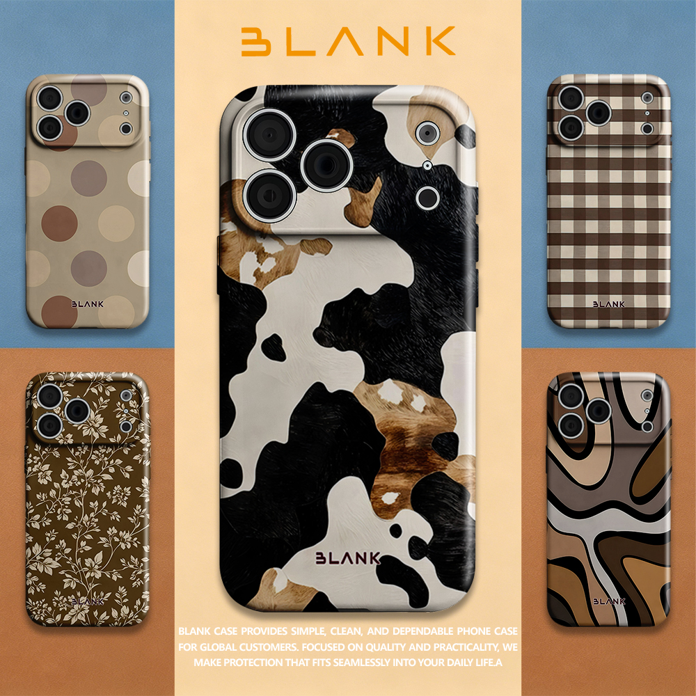 Mocha Cow Print For iPhone 17  - Phone Case Blank Print reseña y precio