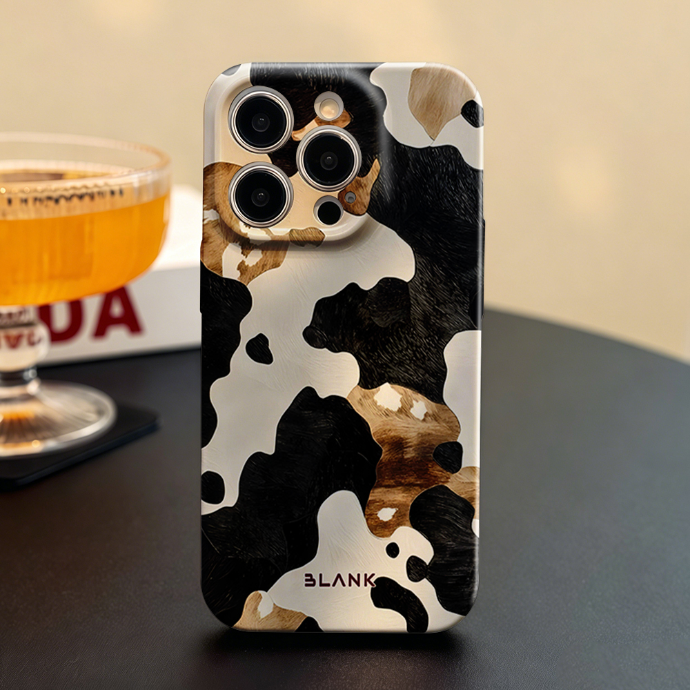 Mocha Cow Print For iPhone 17  - Phone Case Blank Print reseña y precio