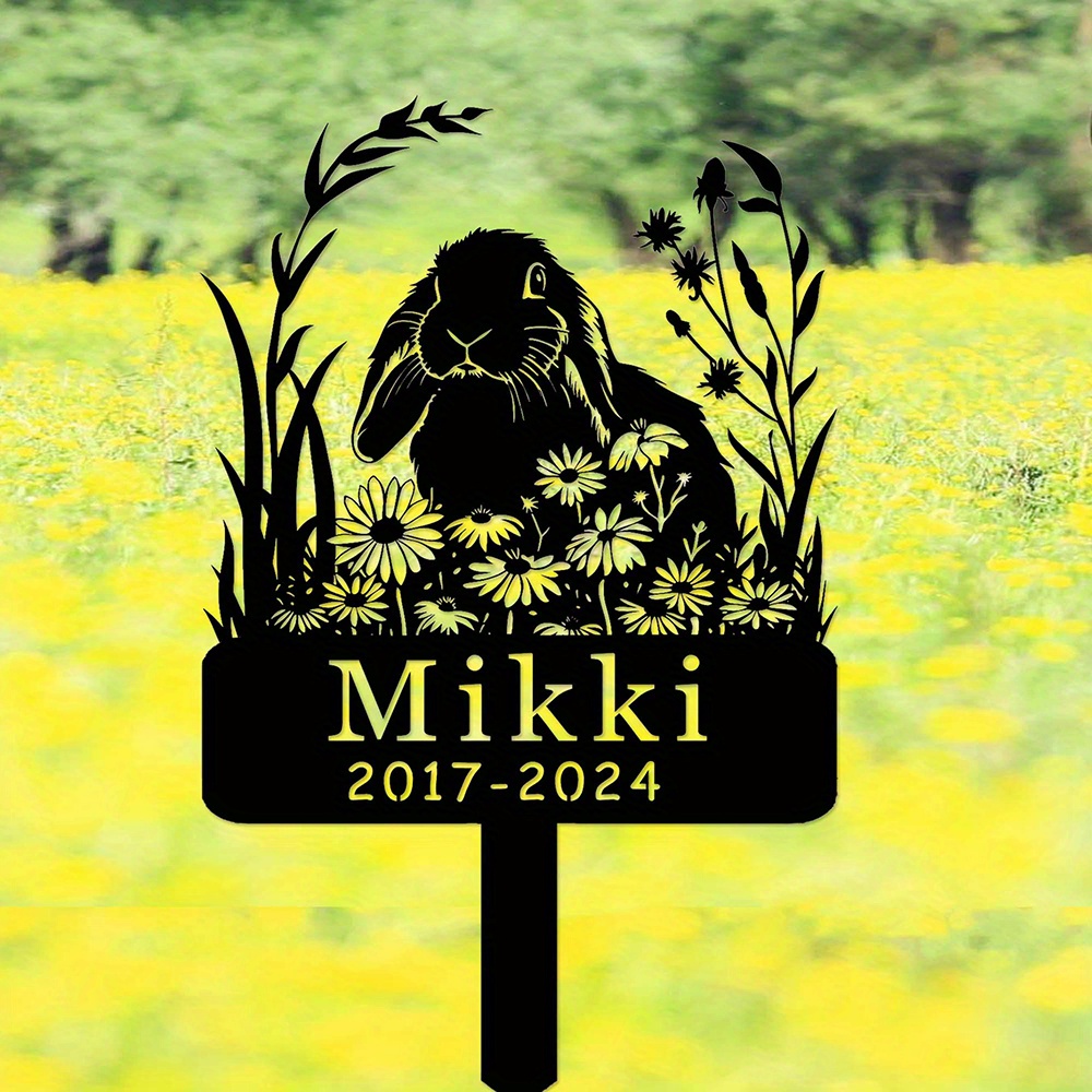 Custom Lop-Eared Rabbit Memori - Yard Sign Blank reseña y precio