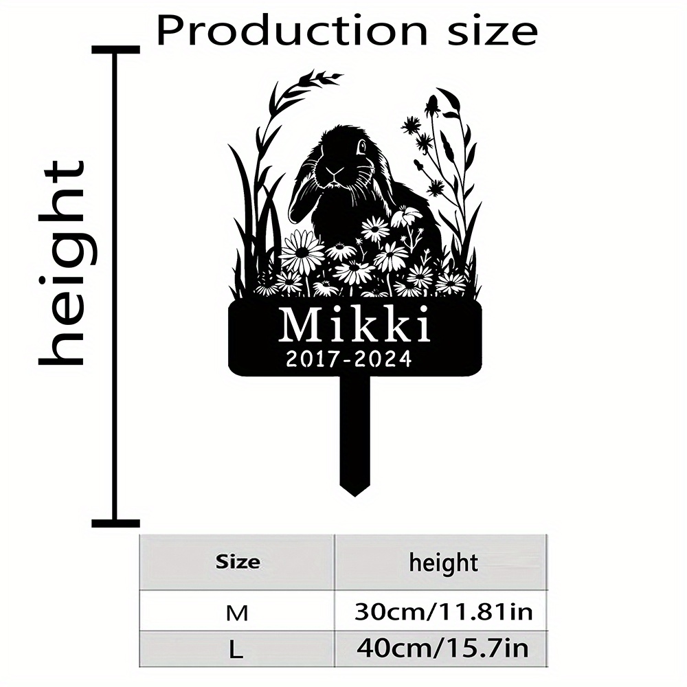 Custom Lop-Eared Rabbit Memori - Yard Sign Blank reseña y precio