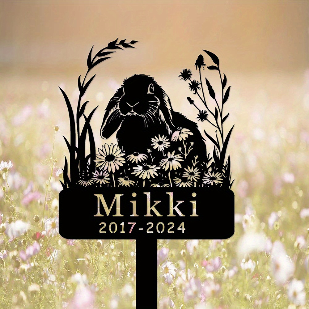 Custom Lop-Eared Rabbit Memori - Yard Sign Blank reseña y precio