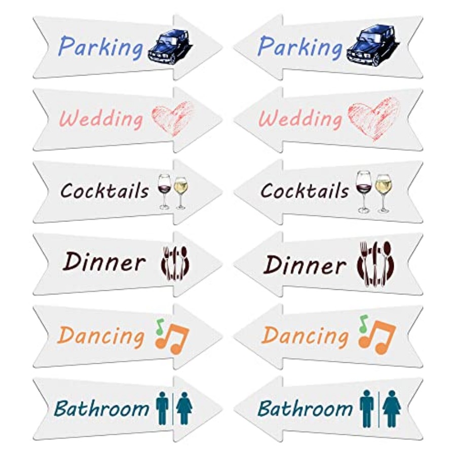 Blank Arrow Signs with Stakes  - Yard Sign Blank reseña y precio