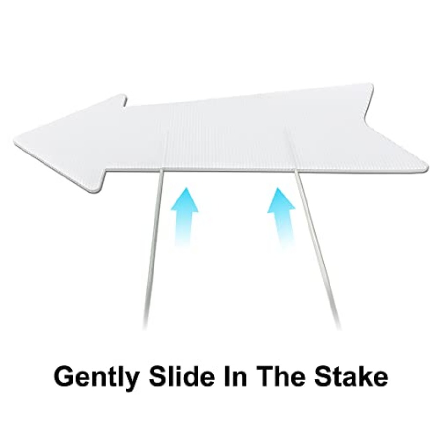 Blank Arrow Signs with Stakes  - Yard Sign Blank reseña y precio