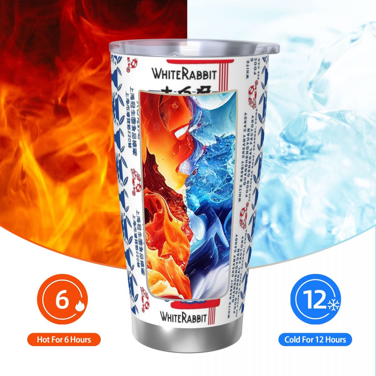 White Rabbit Candy Stainless S - Tumbler 20Oz White reseña y precio