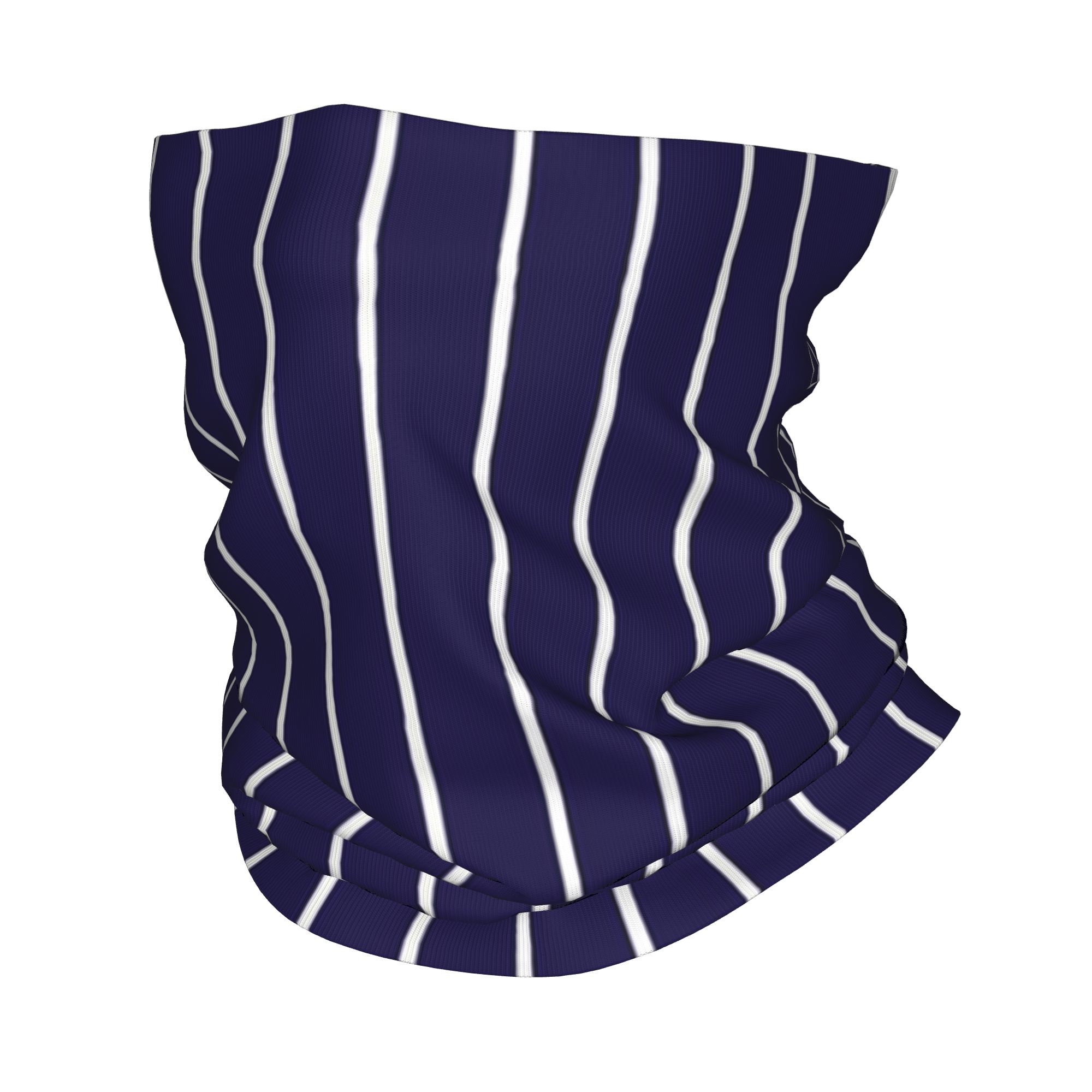 Navy Blue and White stripes Pi - Bandana Blank White reseña y precio