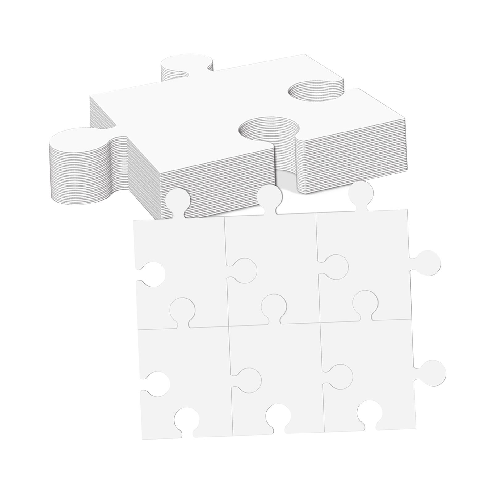 White Cardboard Blank Jigsaw P - Puzzle Blank White reseña y precio