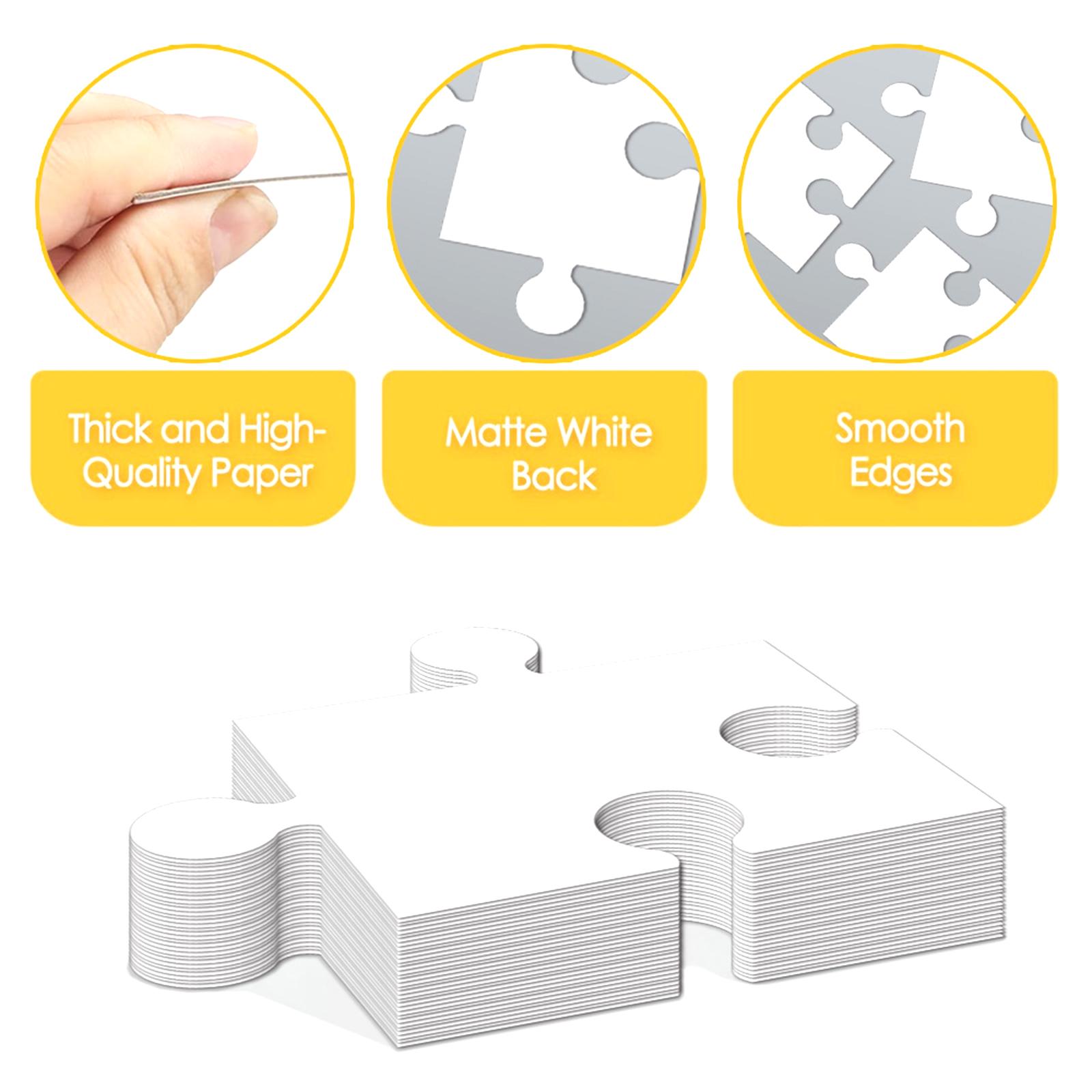 White Cardboard Blank Jigsaw P - Puzzle Blank White reseña y precio