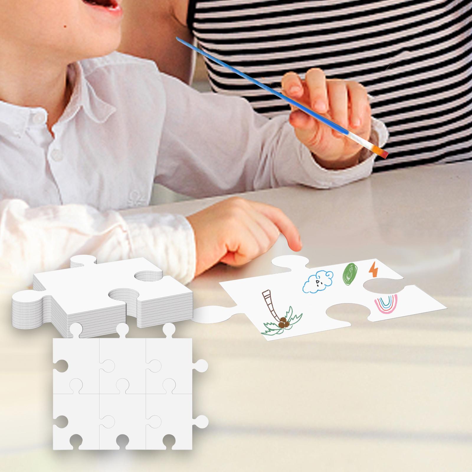 White Cardboard Blank Jigsaw P - Puzzle Blank White reseña y precio