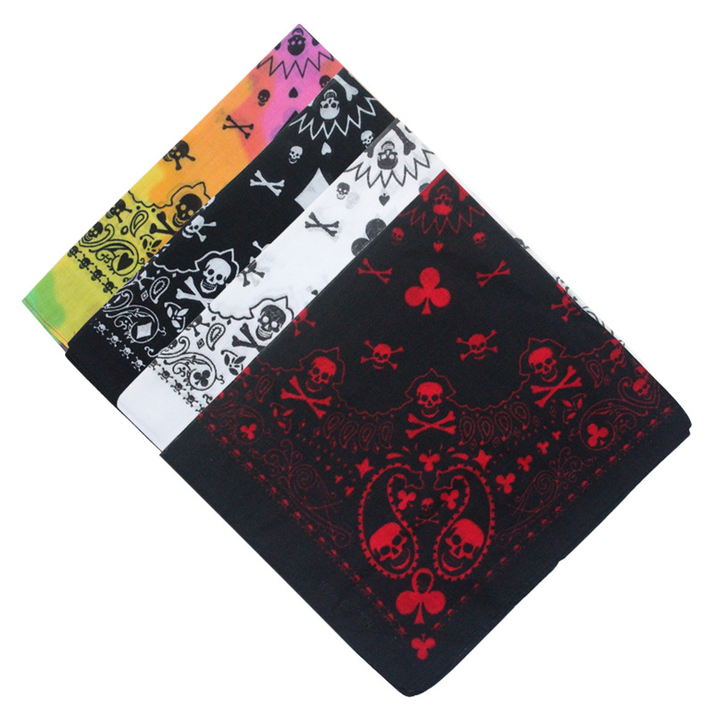 55cm White Black Red Skull Pok - Bandana Blank White reseña y precio