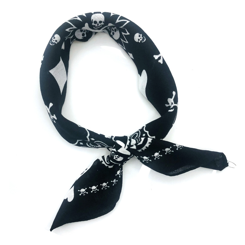 55cm White Black Red Skull Pok - Bandana Blank White reseña y precio