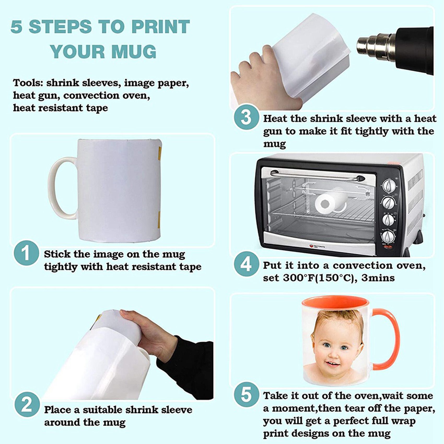 Premium-8X12 Inch Sublimation  - Sublimation Mug White reseña y precio