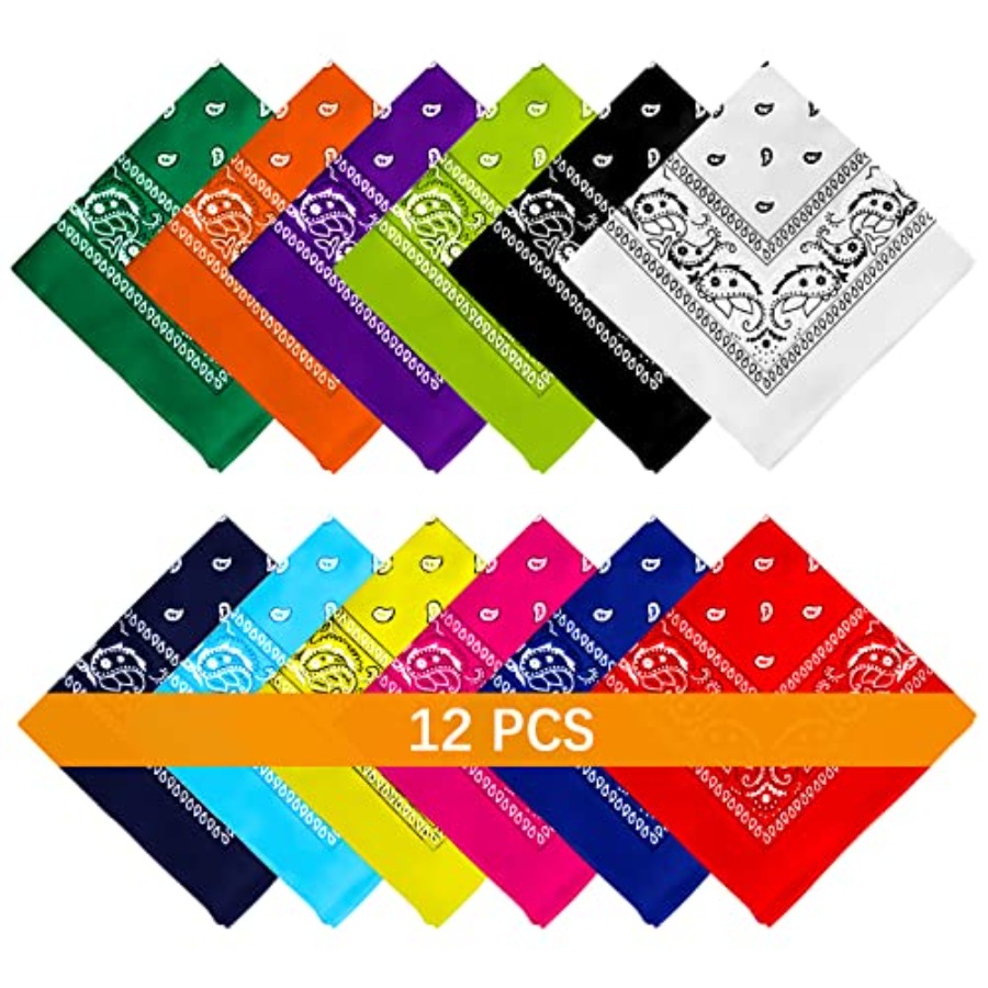 12- Bandanas for Men Women Pai - Bandana Blank White reseña y precio