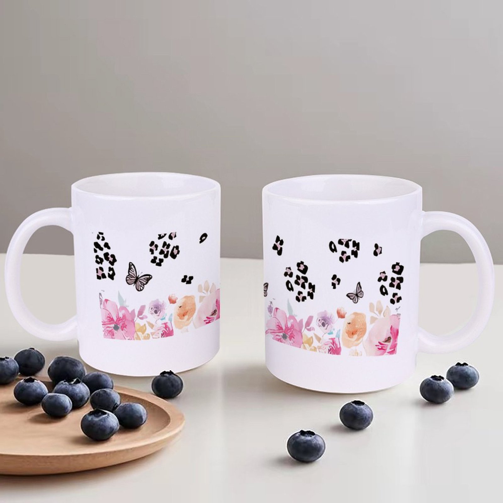 A Watercolor Painting Of Flowe - Sublimation Mug White reseña y precio