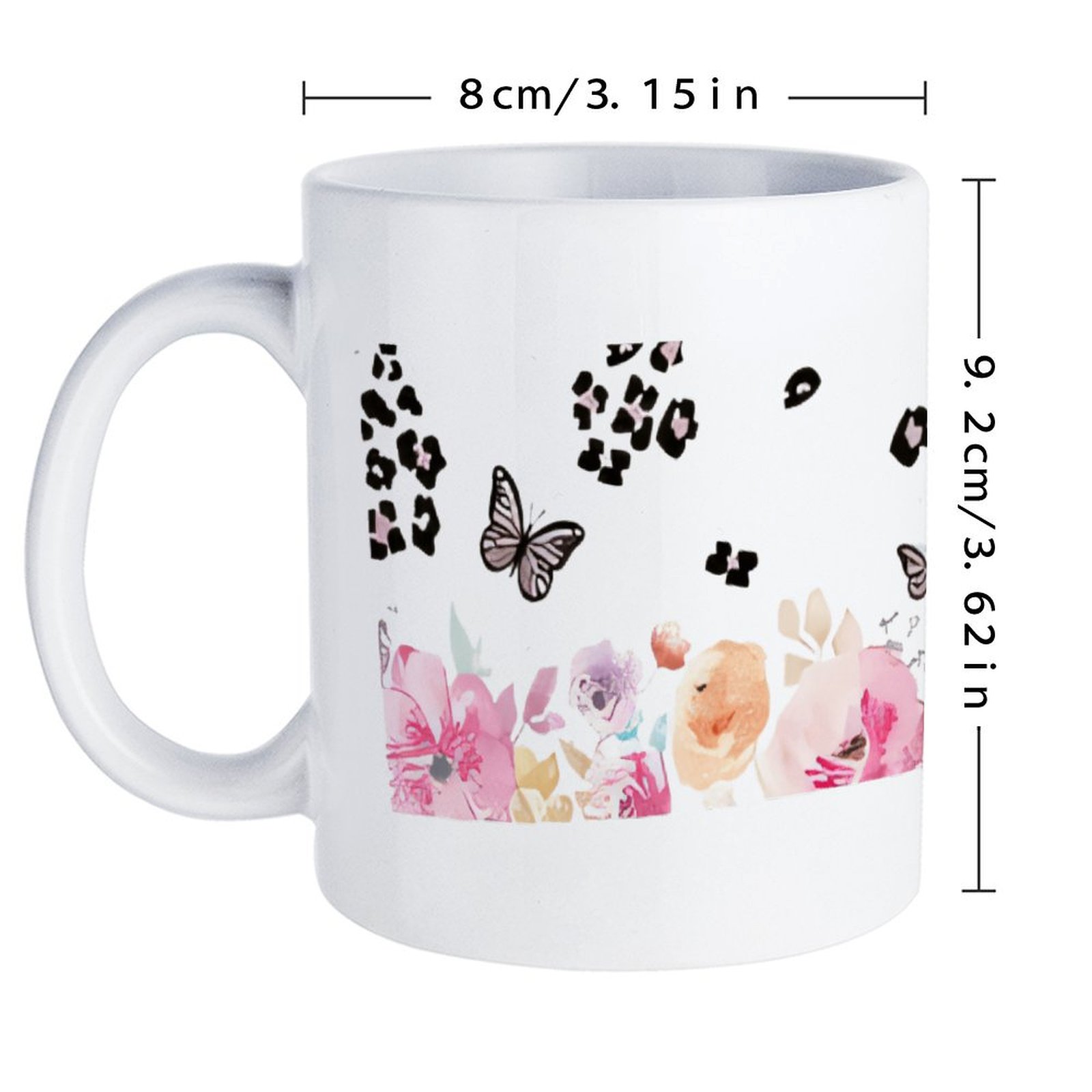 A Watercolor Painting Of Flowe - Sublimation Mug White reseña y precio