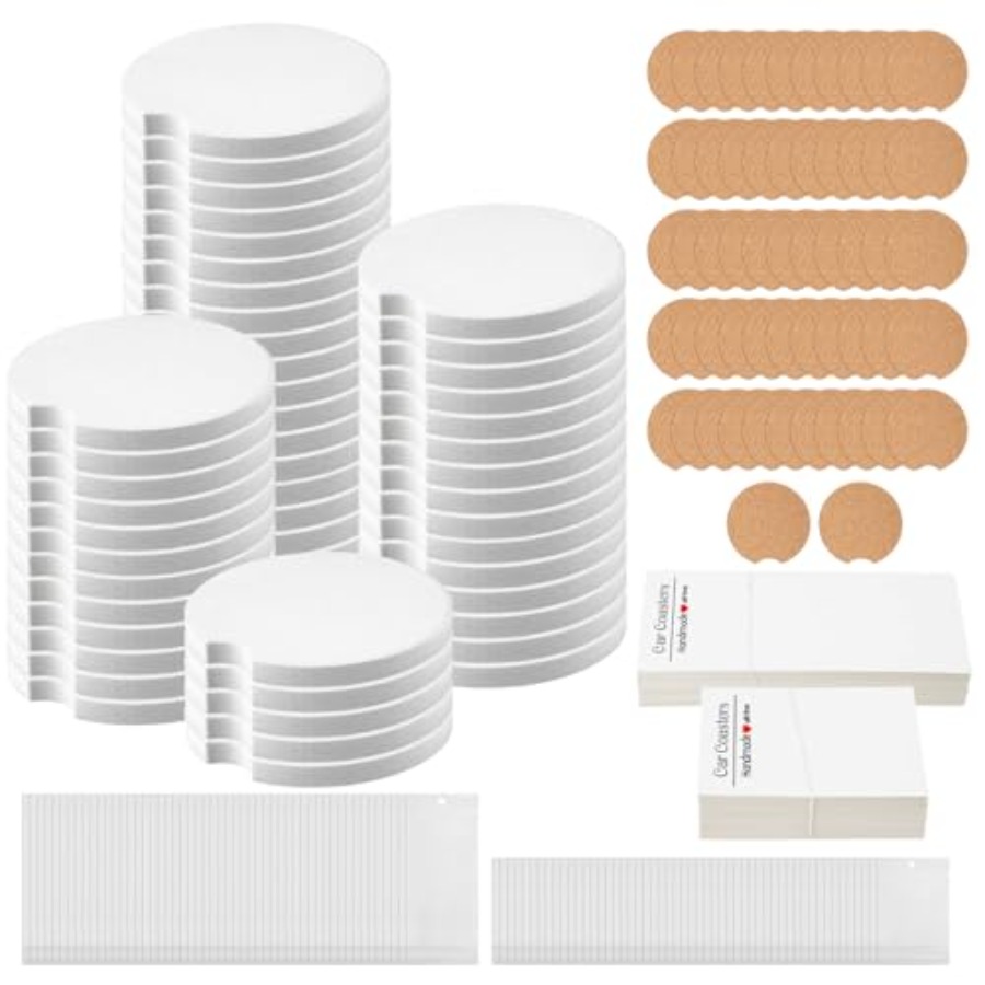 312 Pcs Ceramic Car Coasters 2 - Coaster Sublimation Blank reseña y precio