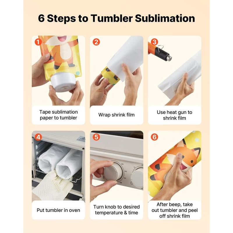 Sublimation Oven Machine, 13 Q - Tumbler 20Oz White reseña y precio