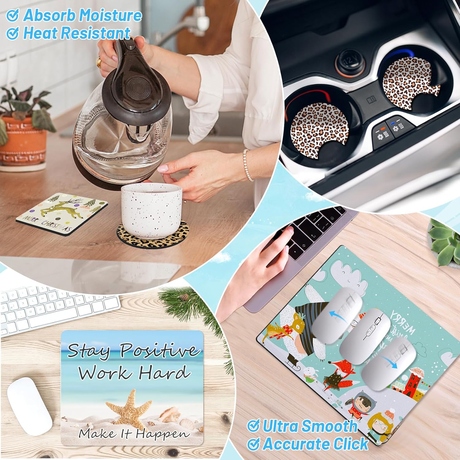 90pcs  Sublimation Blank Start - Coaster Sublimation Blank reseña y precio