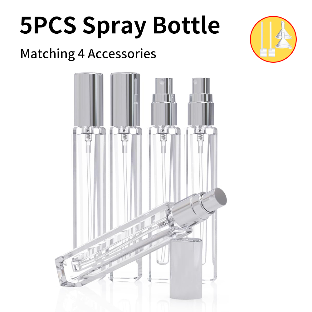5-Piece Cologne Atomizer Empty - Water Bottle Blank reseña y precio