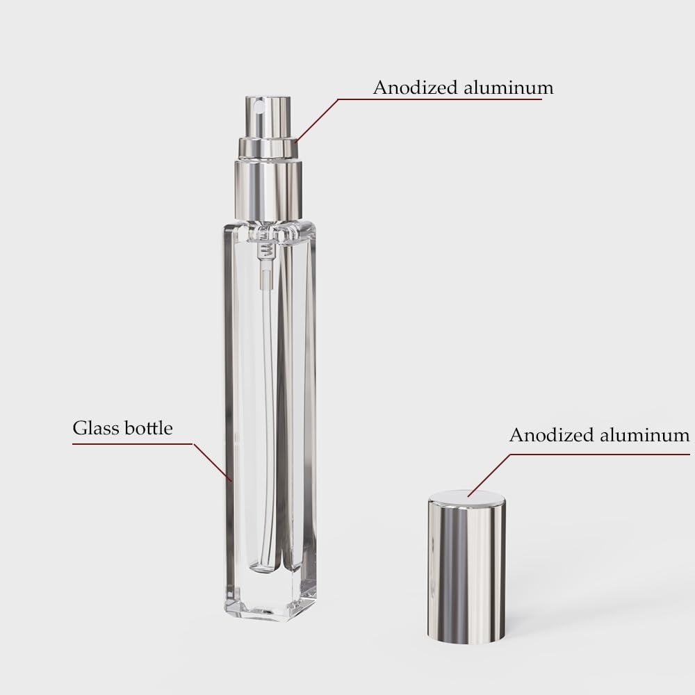 5-Piece Cologne Atomizer Empty - Water Bottle Blank reseña y precio