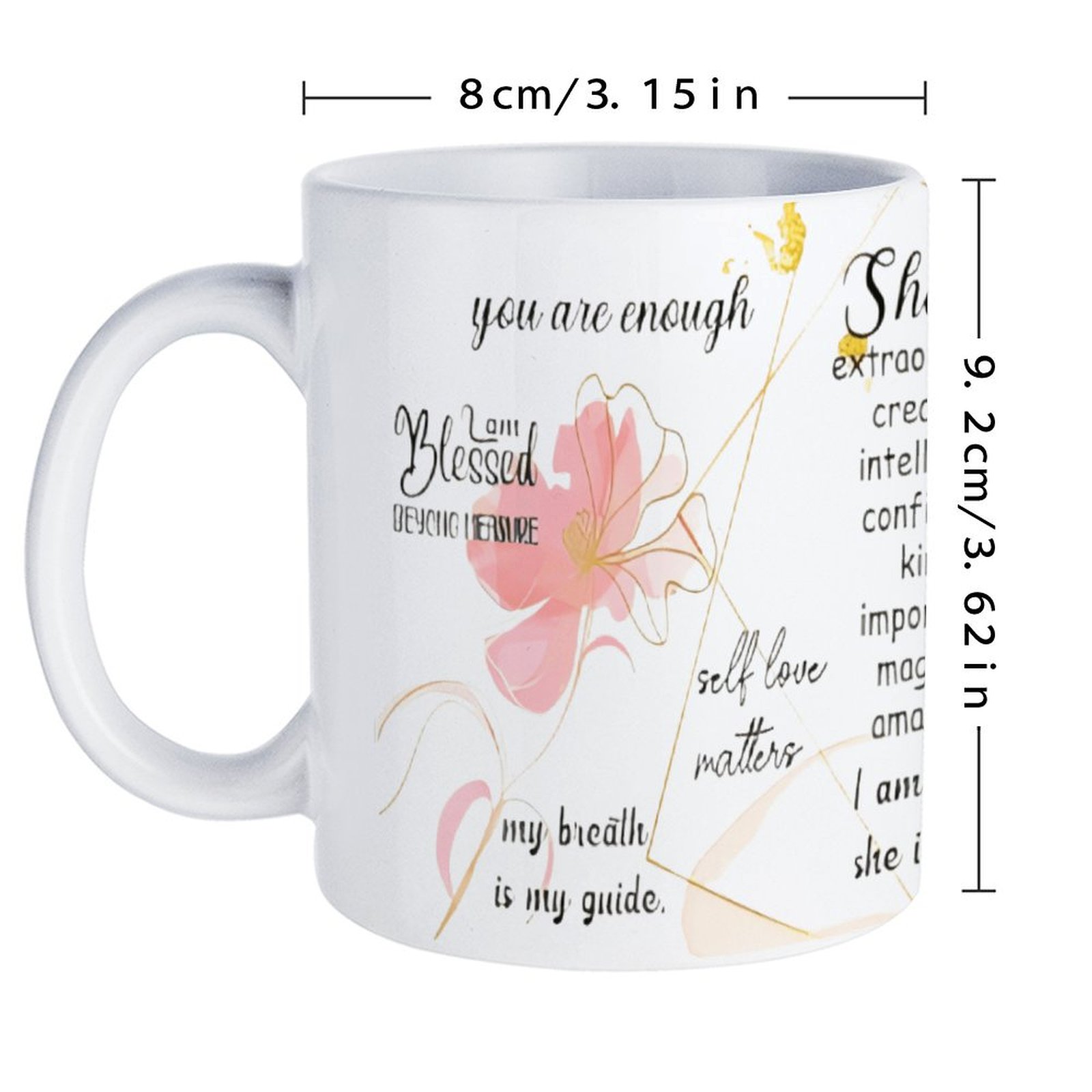 A Poster With A Quote About Sh - Sublimation Mug White reseña y precio