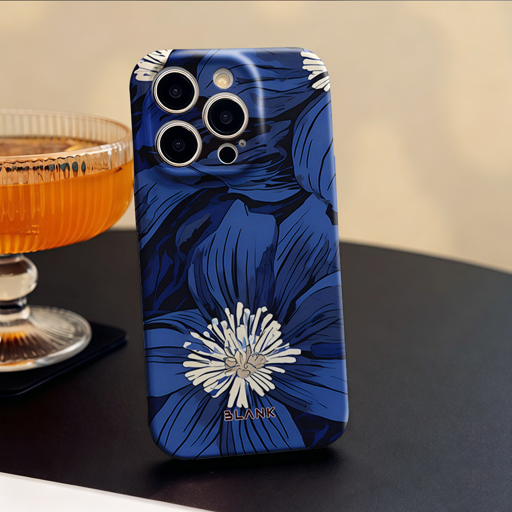Blue and Green Floral Print Fo - Phone Case Blank Print reseña y precio