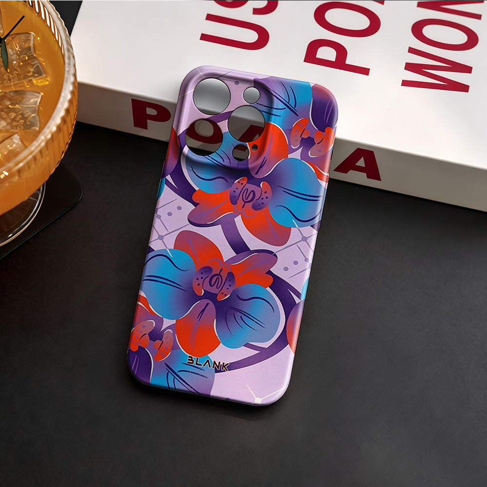 Blue and Green Floral Print Fo - Phone Case Blank Print reseña y precio