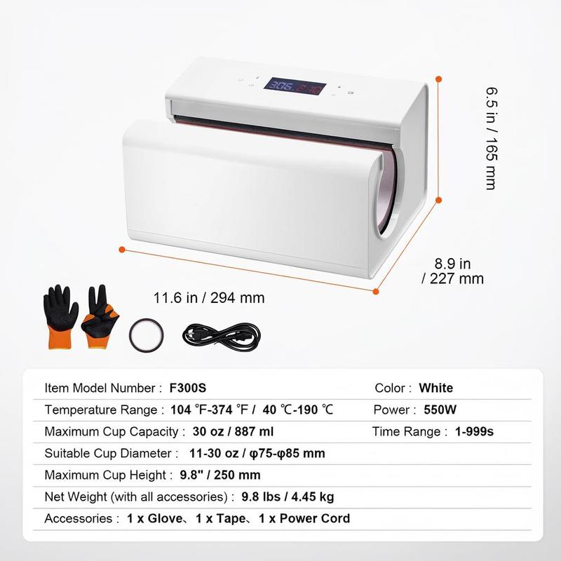 Auto Tumbler Heat Press Machin - Sublimation Mug White reseña y precio
