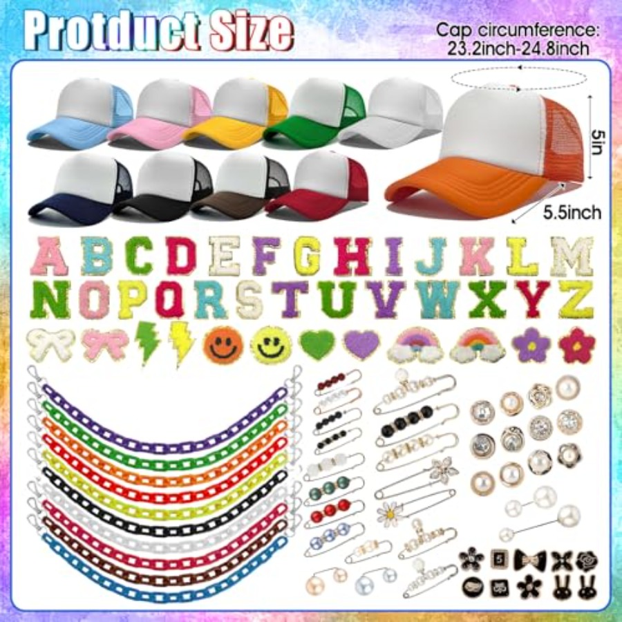 10 Pack Blank Trucker Hats DIY - Hat Sublimation Blank reseña y precio