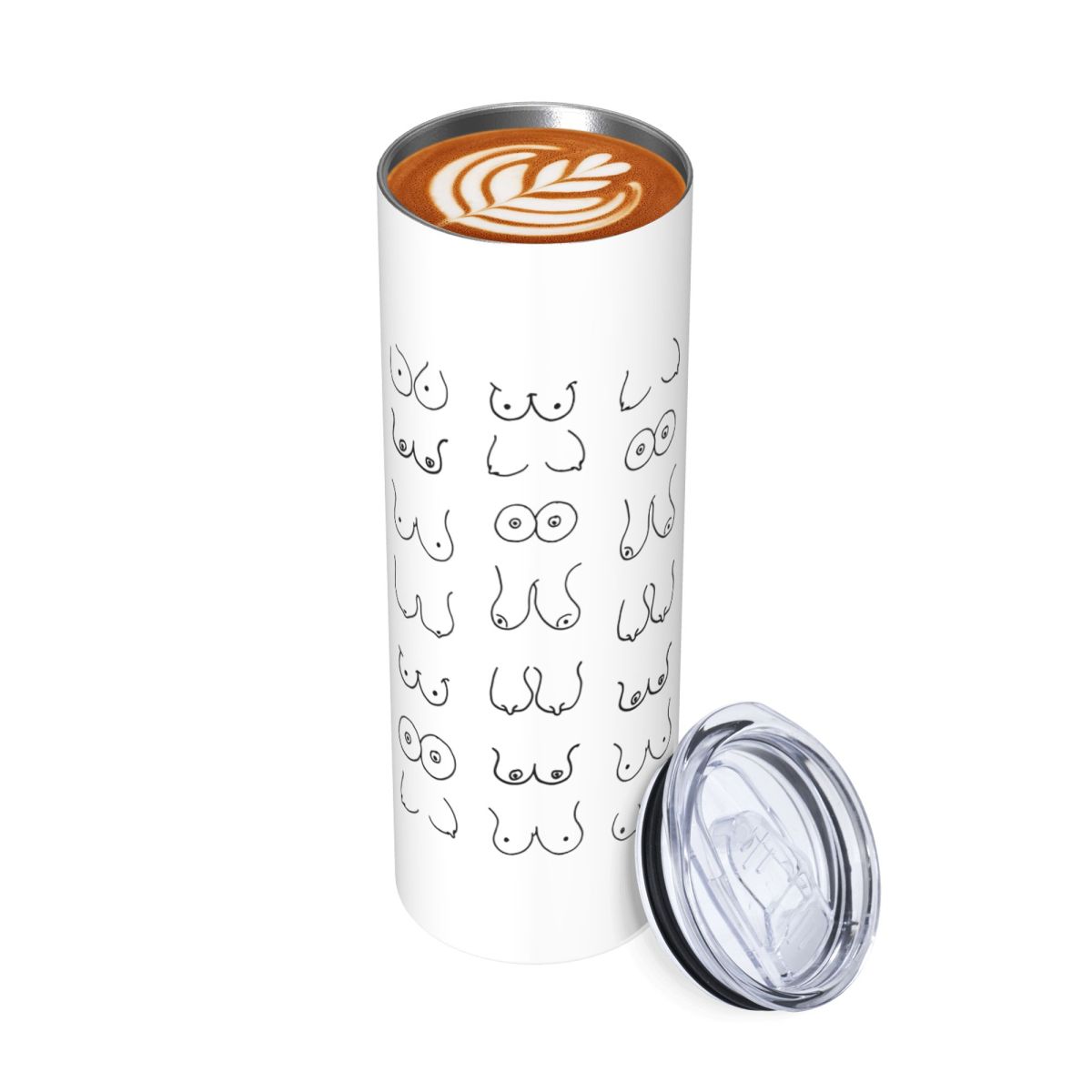 Black And White Tits Drawing S - Tumbler 20Oz White reseña y precio
