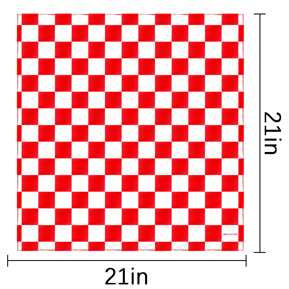 Bandana Checkered Flag Auto Ra - Bandana Blank White reseña y precio