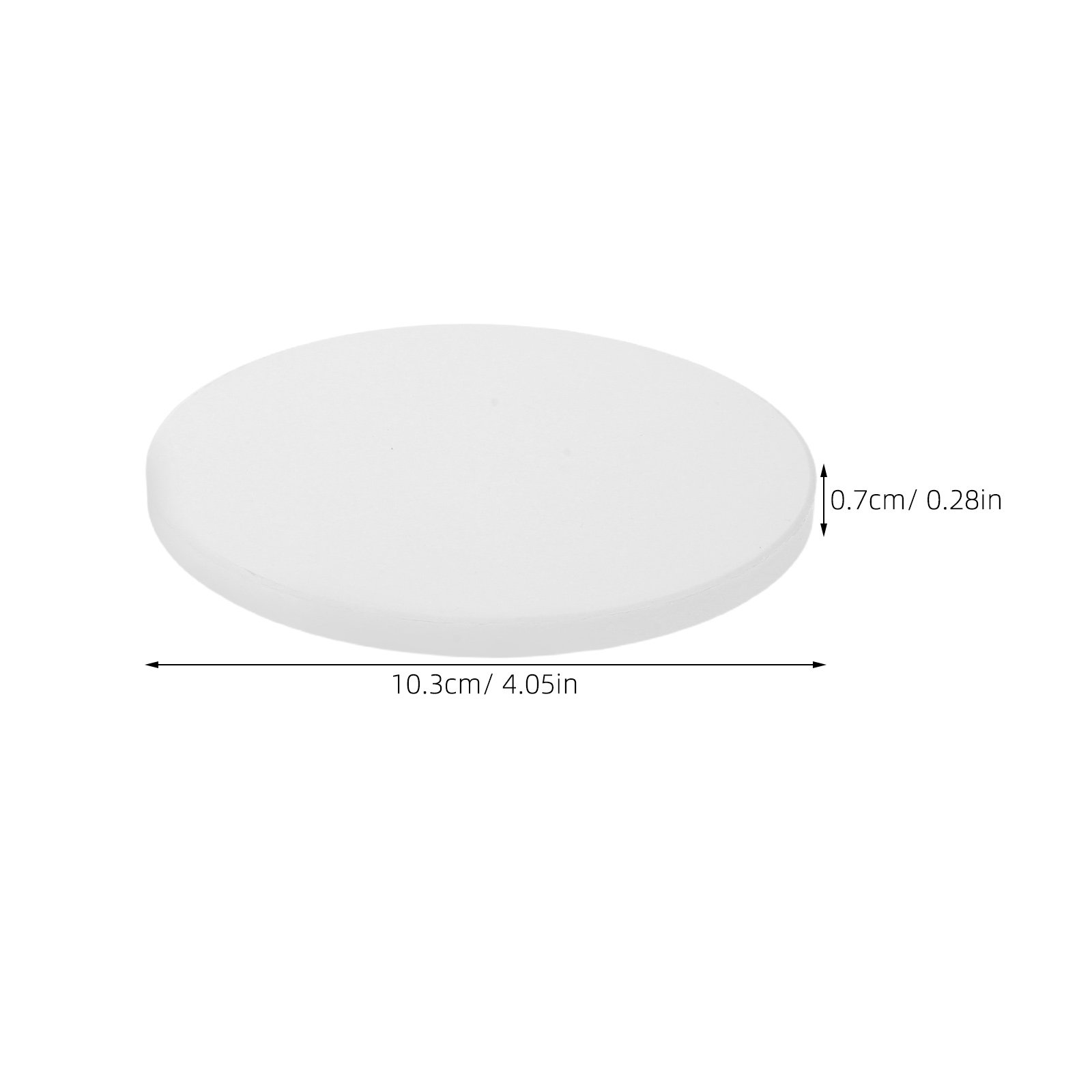 12Pcs White Round Ceramic Coas - Coaster Sublimation Blank reseña y precio