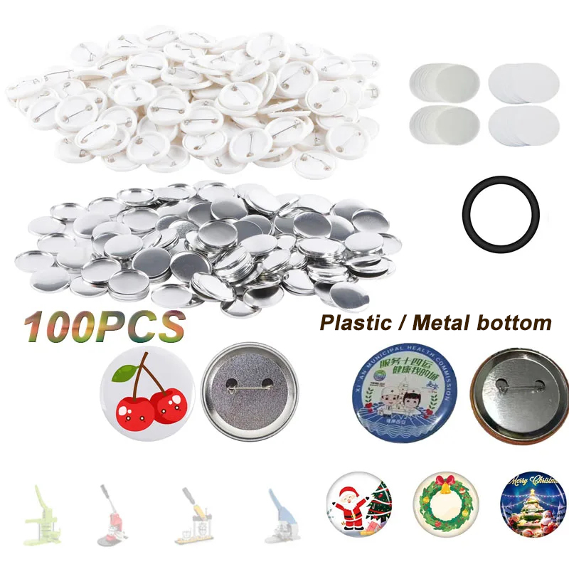 100PCS Blank Button Making Sup - Button Badge Blank reseña y precio