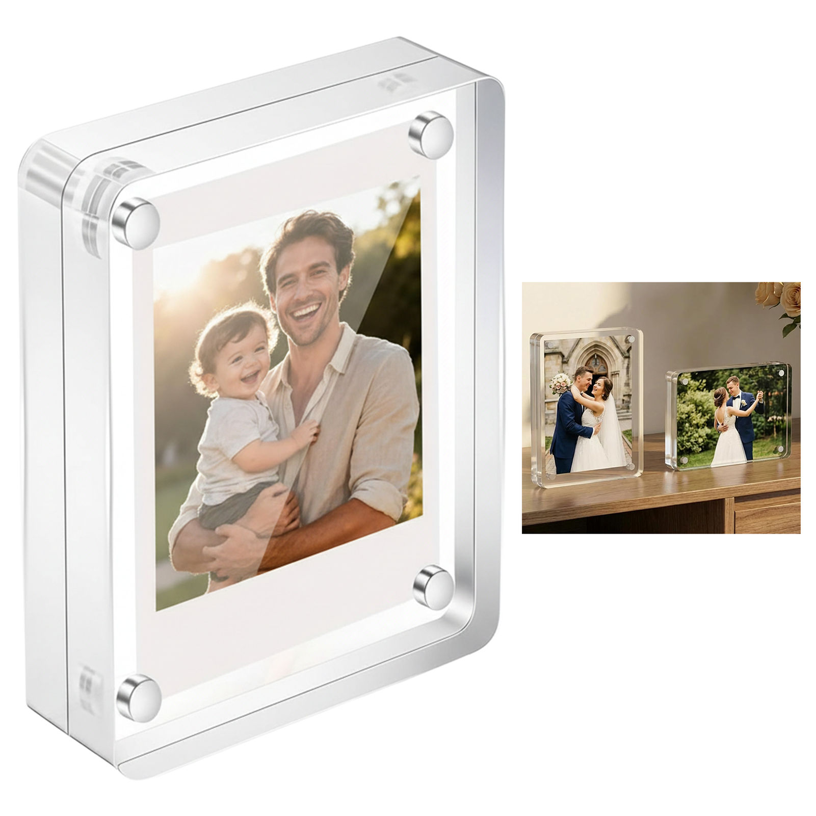 Acrylic Magnetic Photo Frame 2 - Photo Acrylic Block reseña y precio